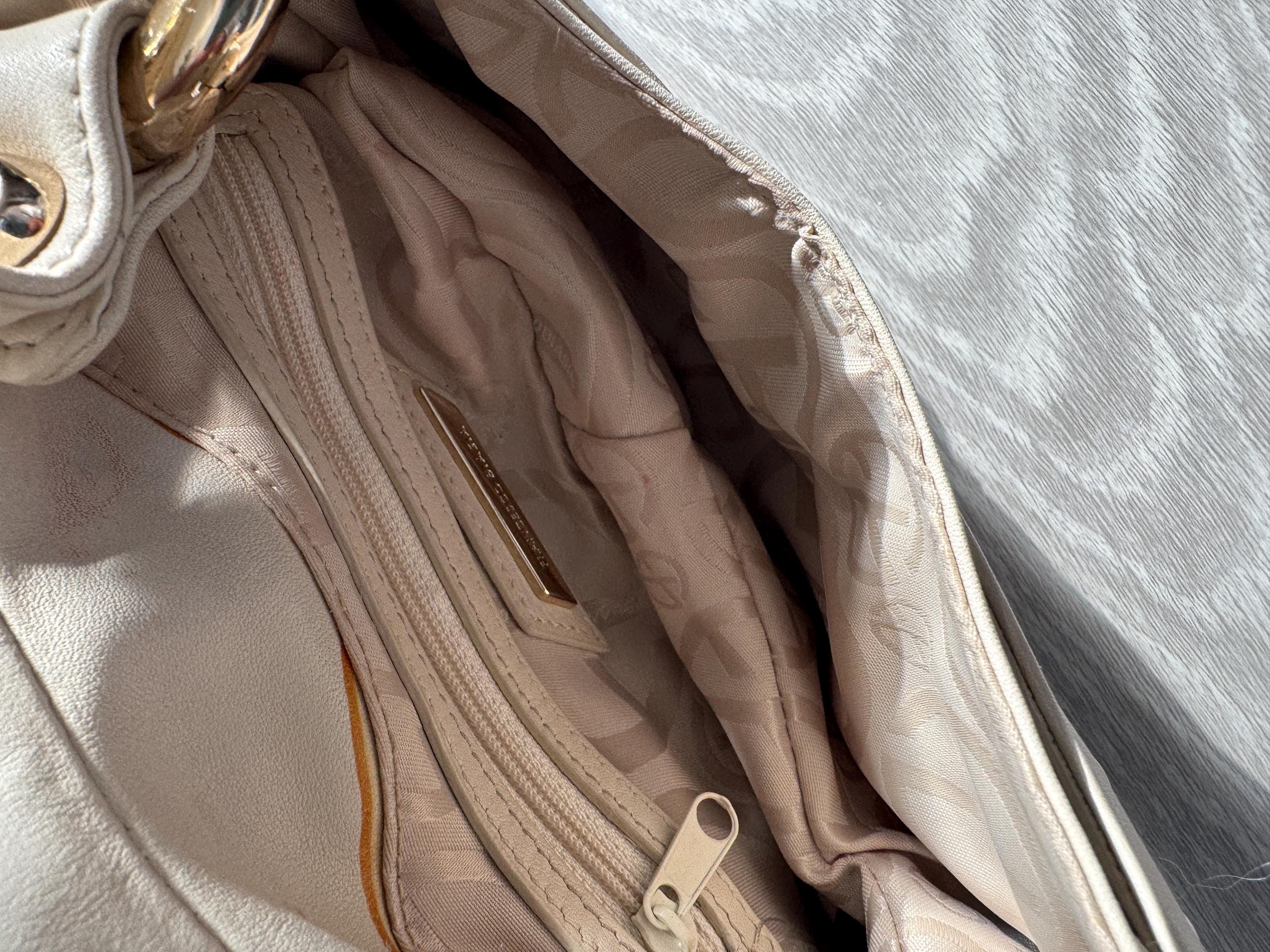 Vintage Francesco Biasia Brown Leather Shoulder Bag 2000s Italian Designer Handbag