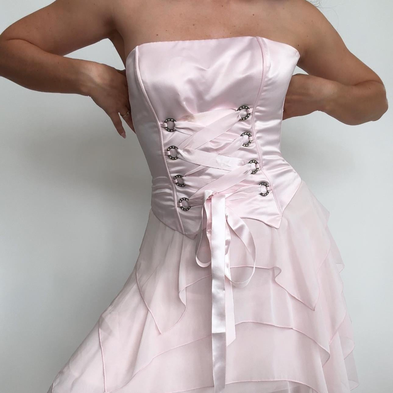 Vintage Pink Jessica McClintock Corset Gown
