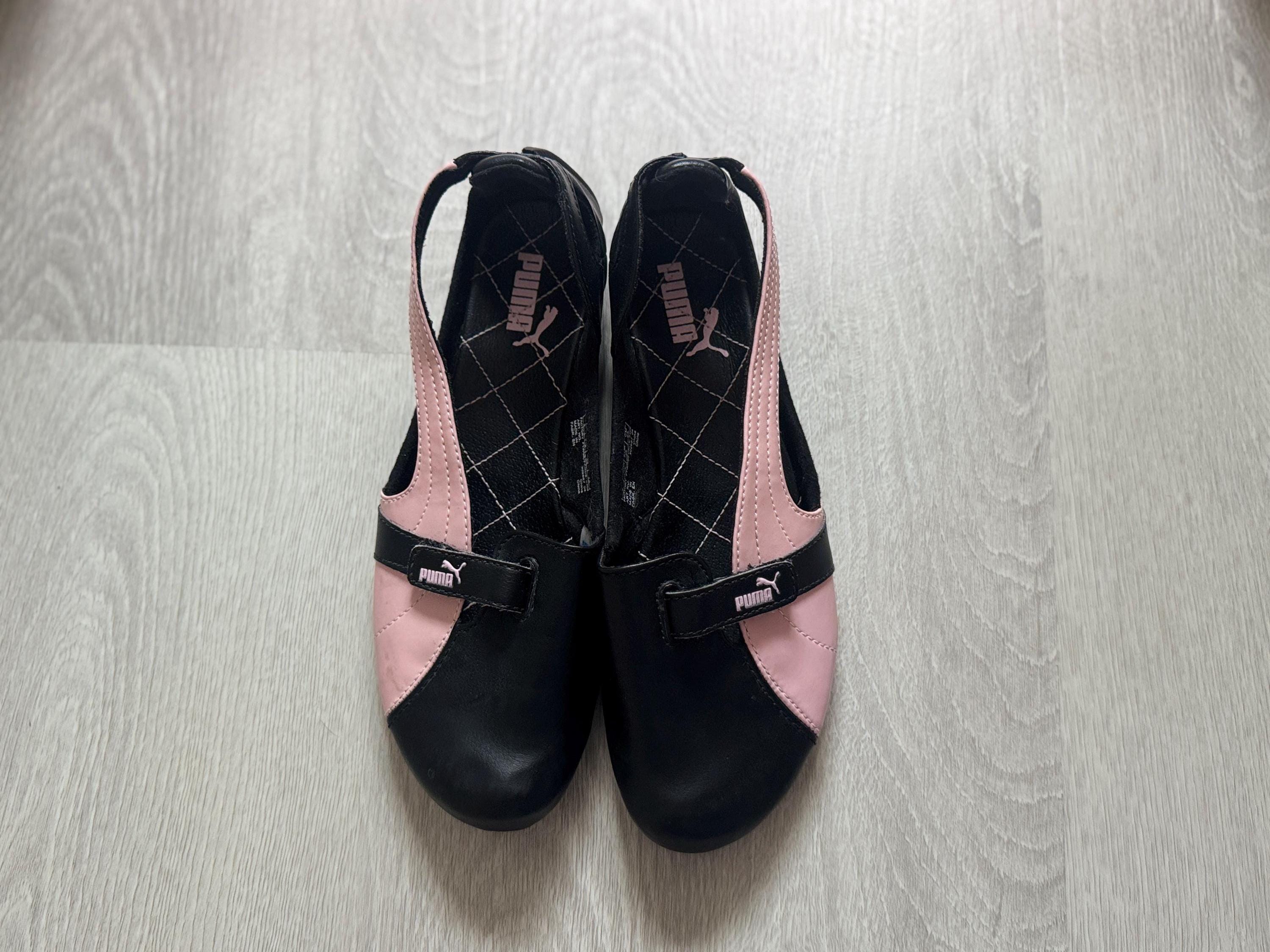 Vintage Puma Pink and Black Speedcat Sporty Flats