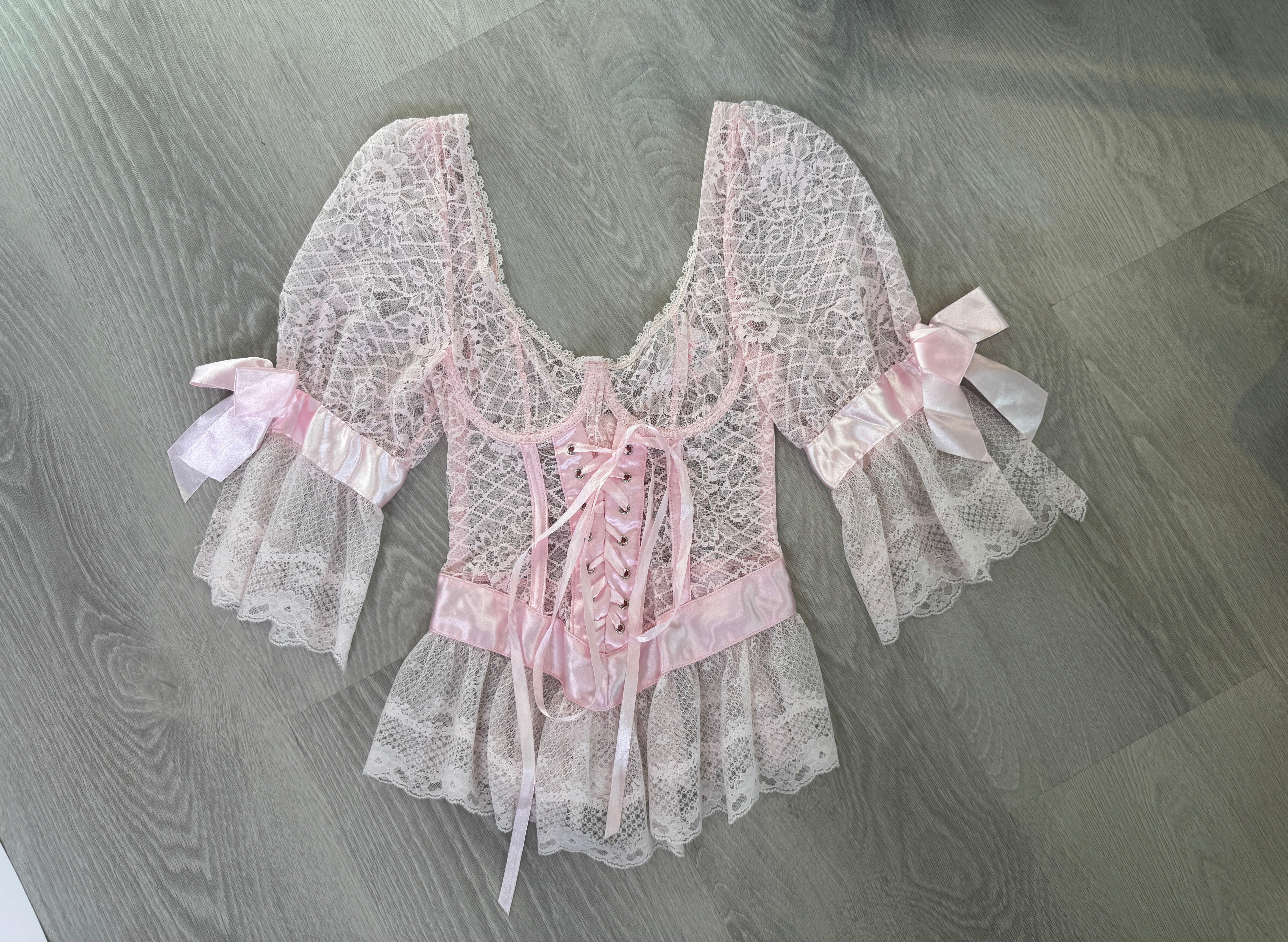 Vintage Elegant Moments Lace Corset Top