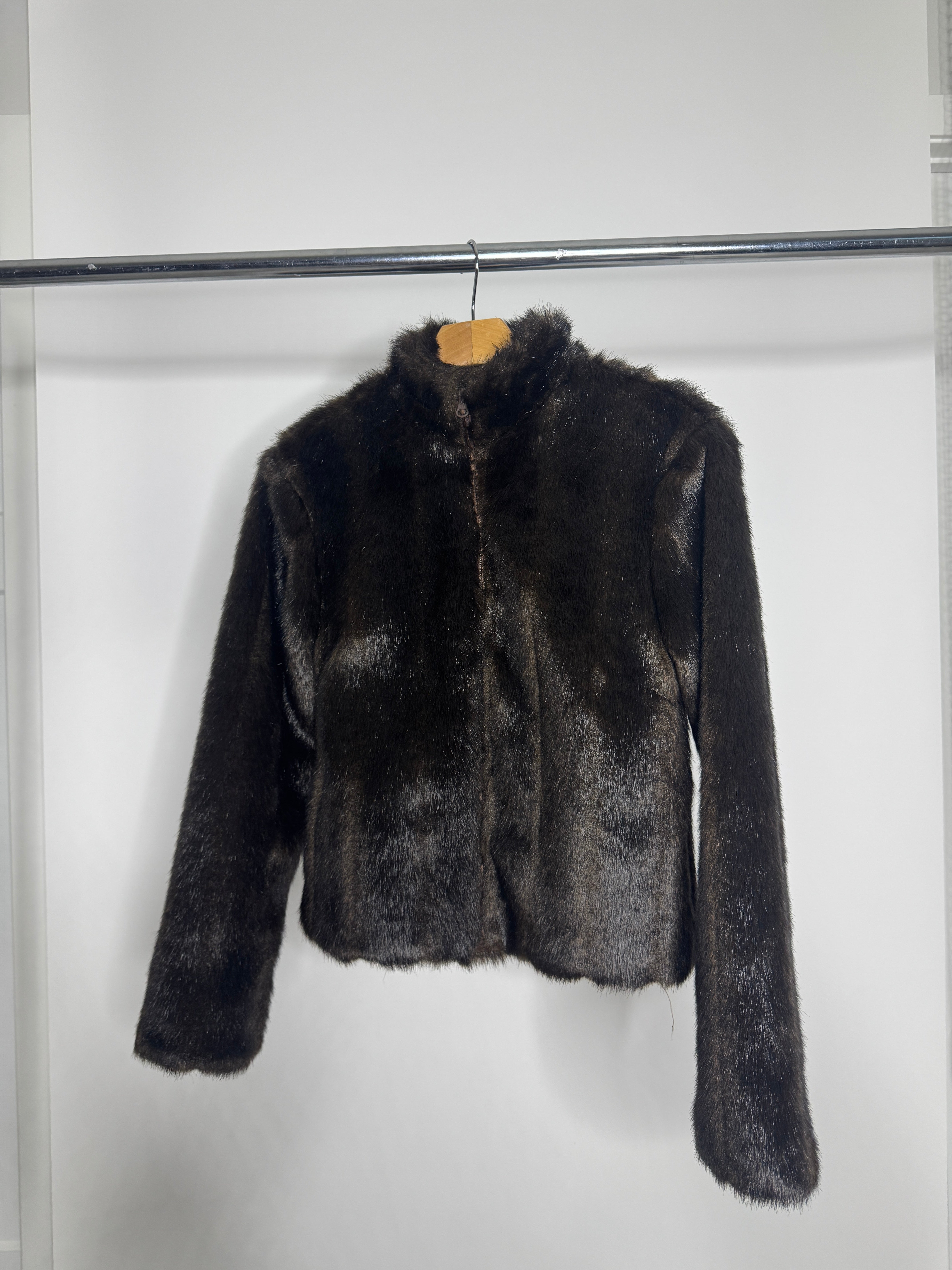 Vintage Le Château Chocolate Faux Fur Jacket