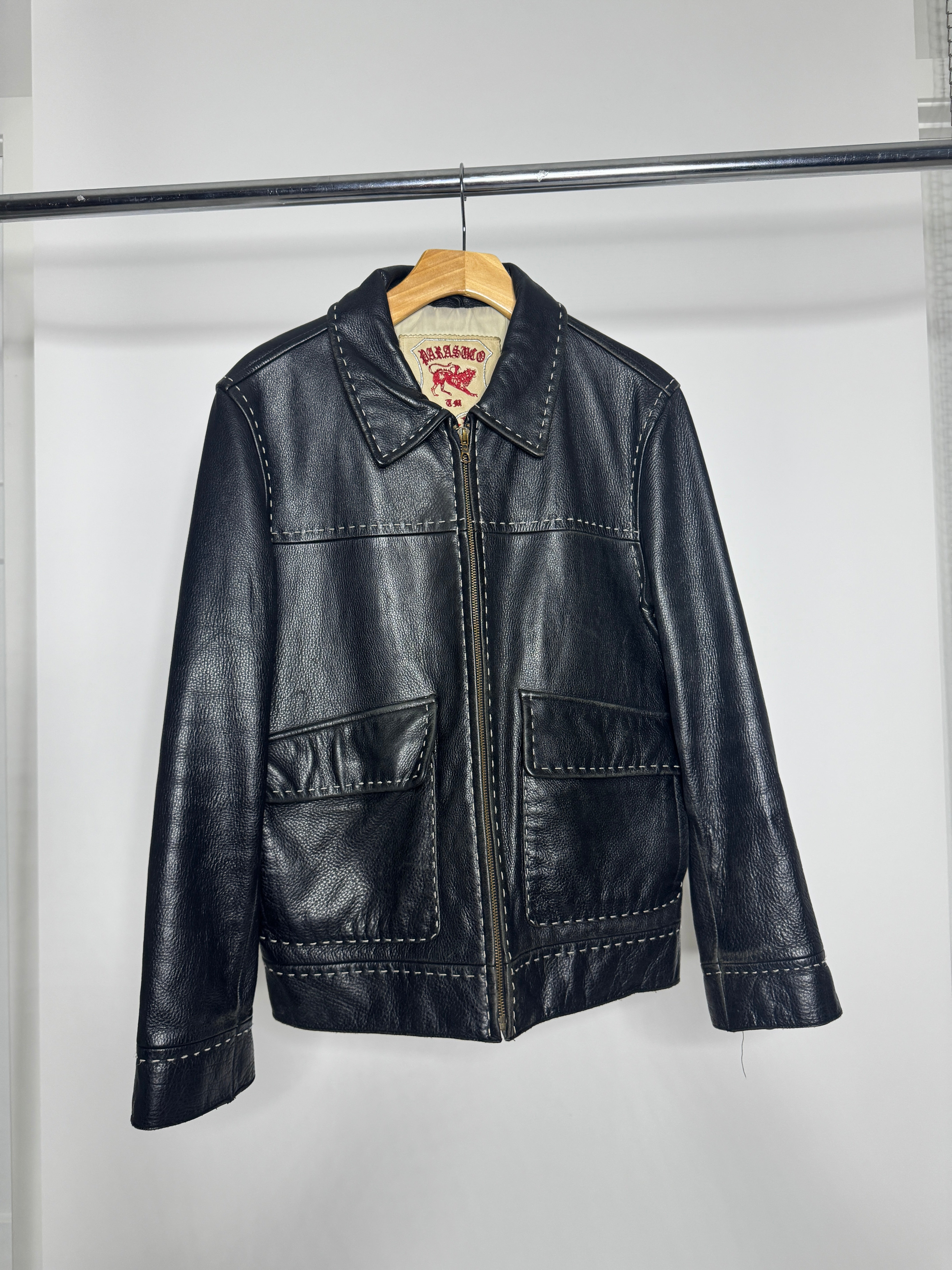 Vintage Parasuco Black Leather Jacket