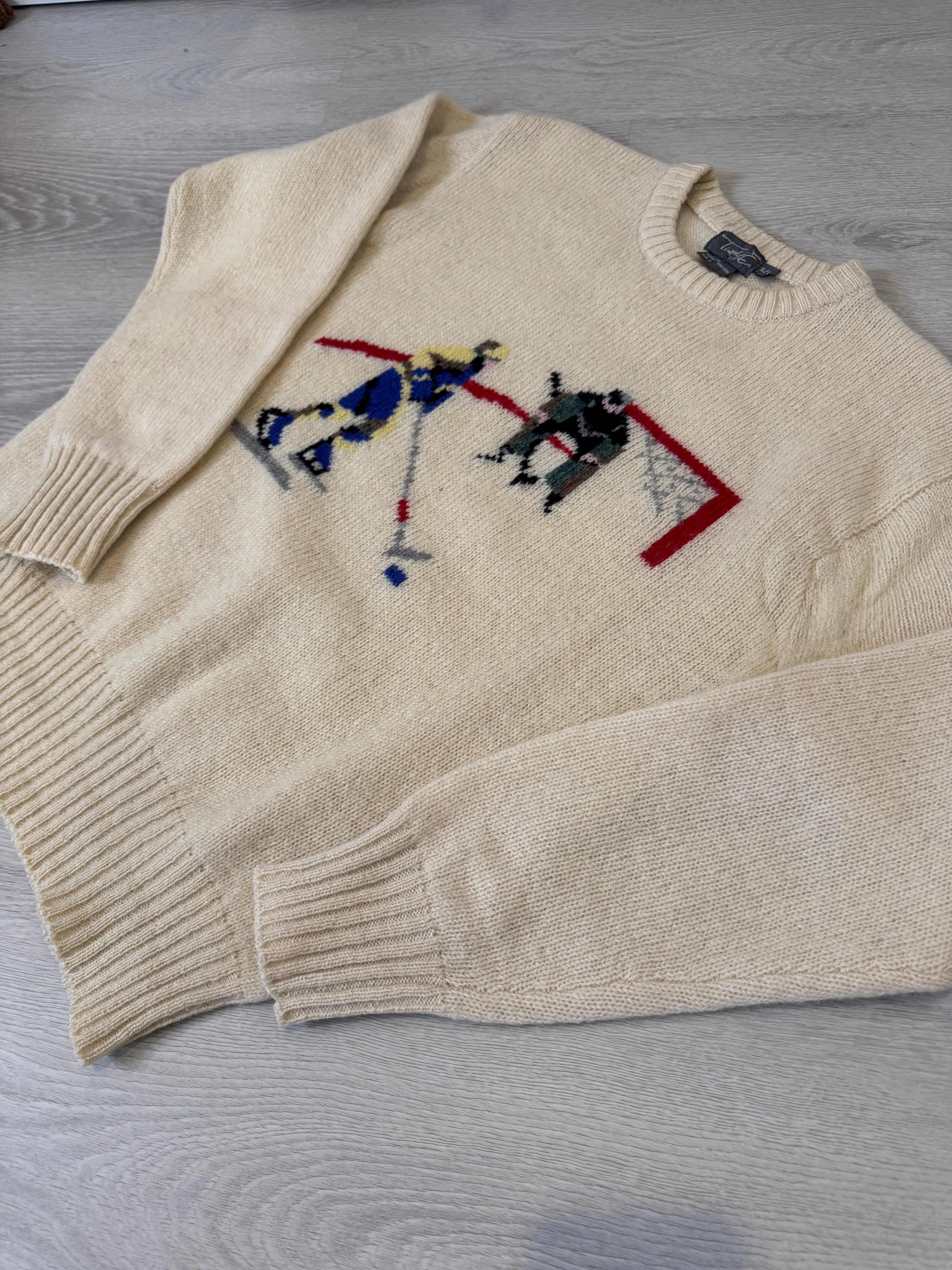 Vintage Timothy E Hockey Knit Sweater