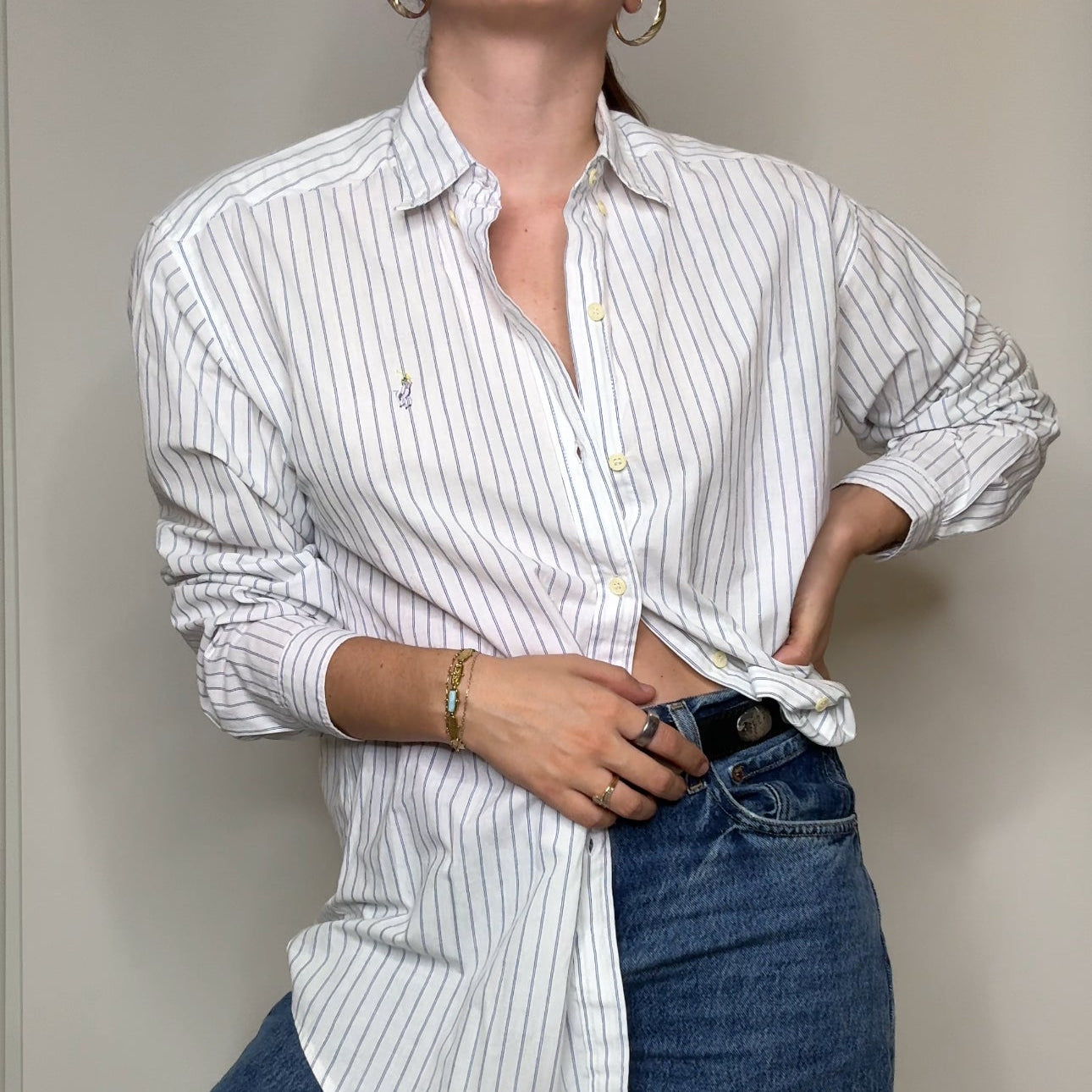 Vintage Ralph Lauren Striped Button-Up