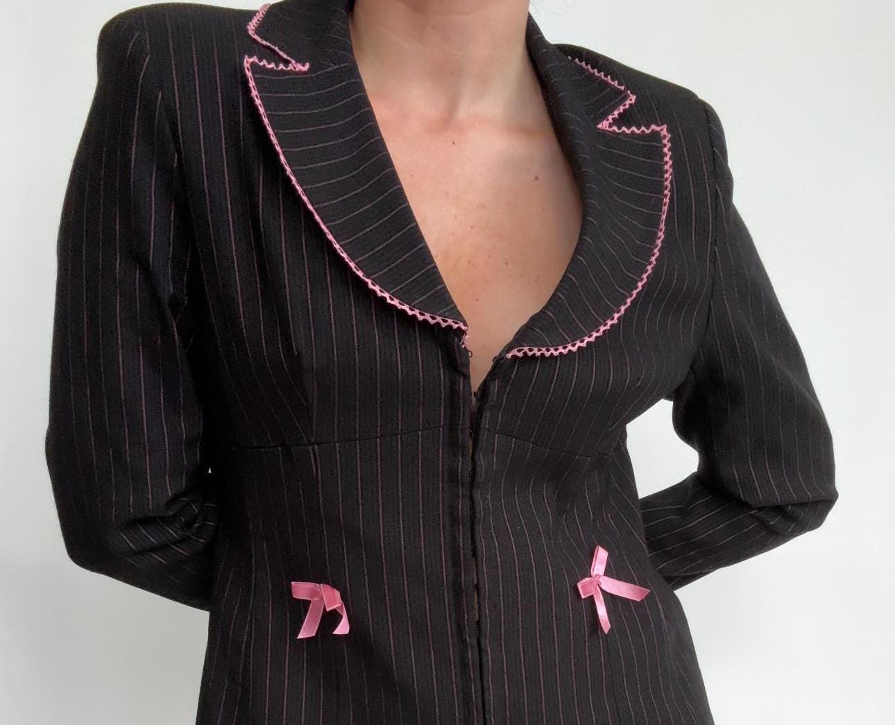 Vintage Bianca Nygard Pinstripe Blazer