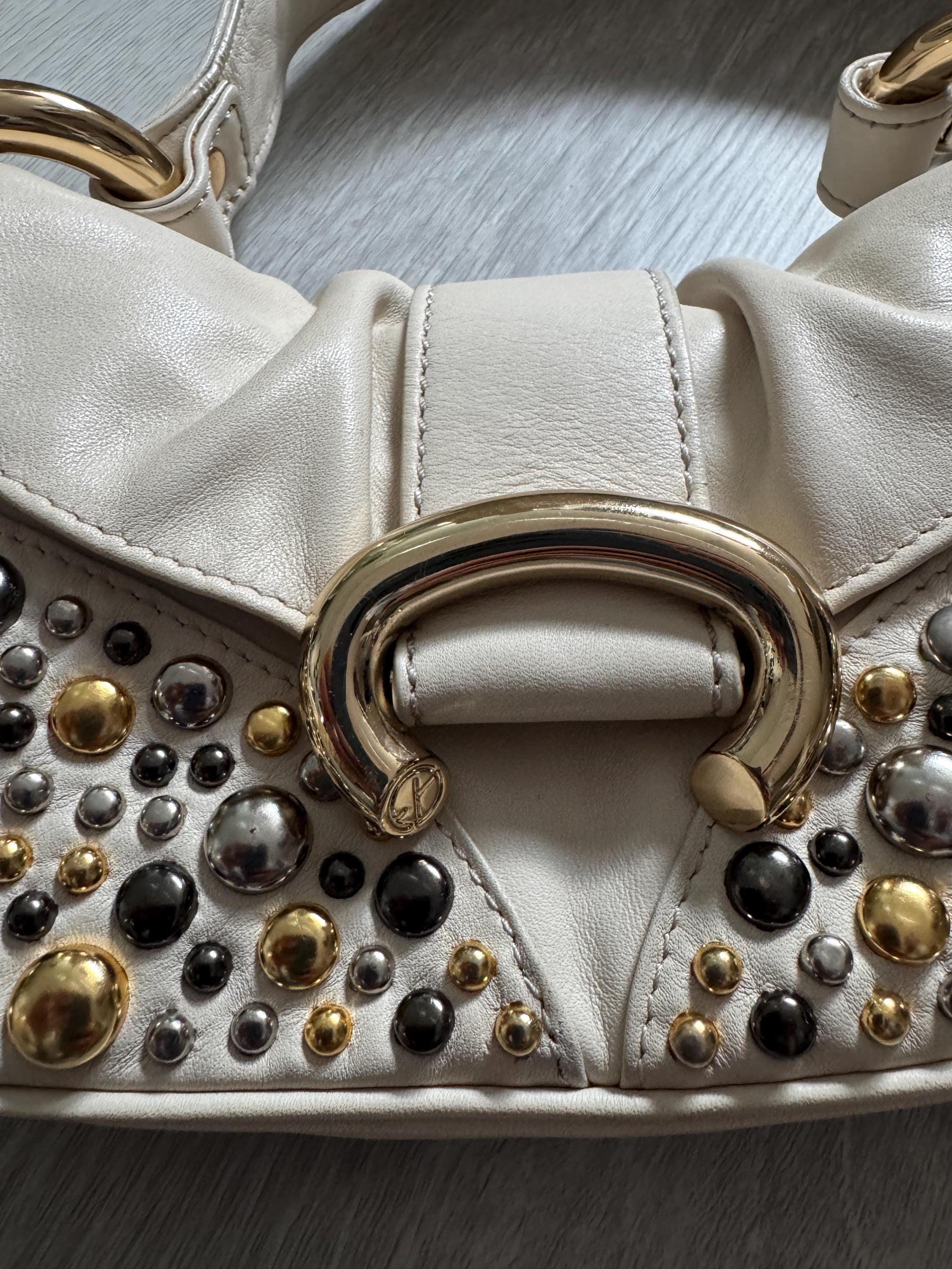 Vintage Francesco Biasia Brown Leather Shoulder Bag 2000s Italian Designer Handbag