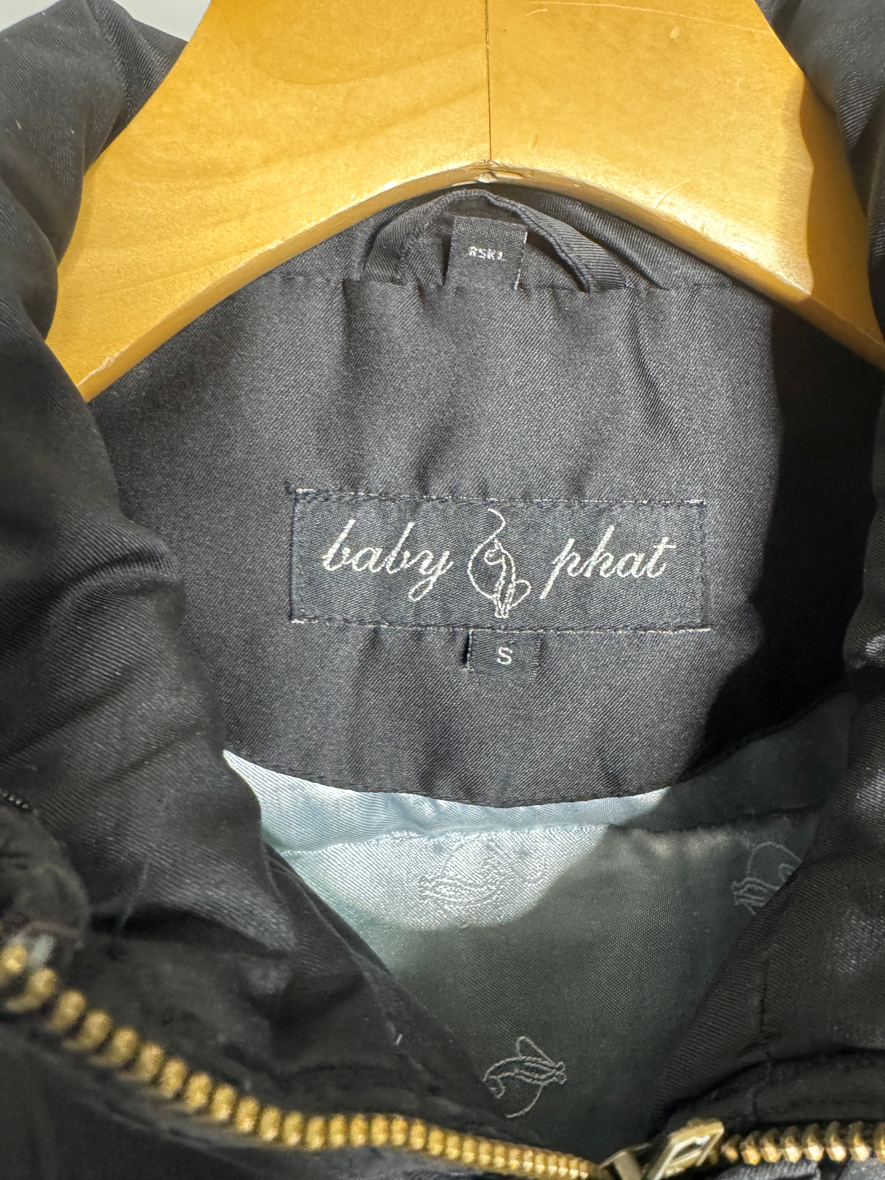 Rare Vintage Baby Phat Black Bomber Jacket