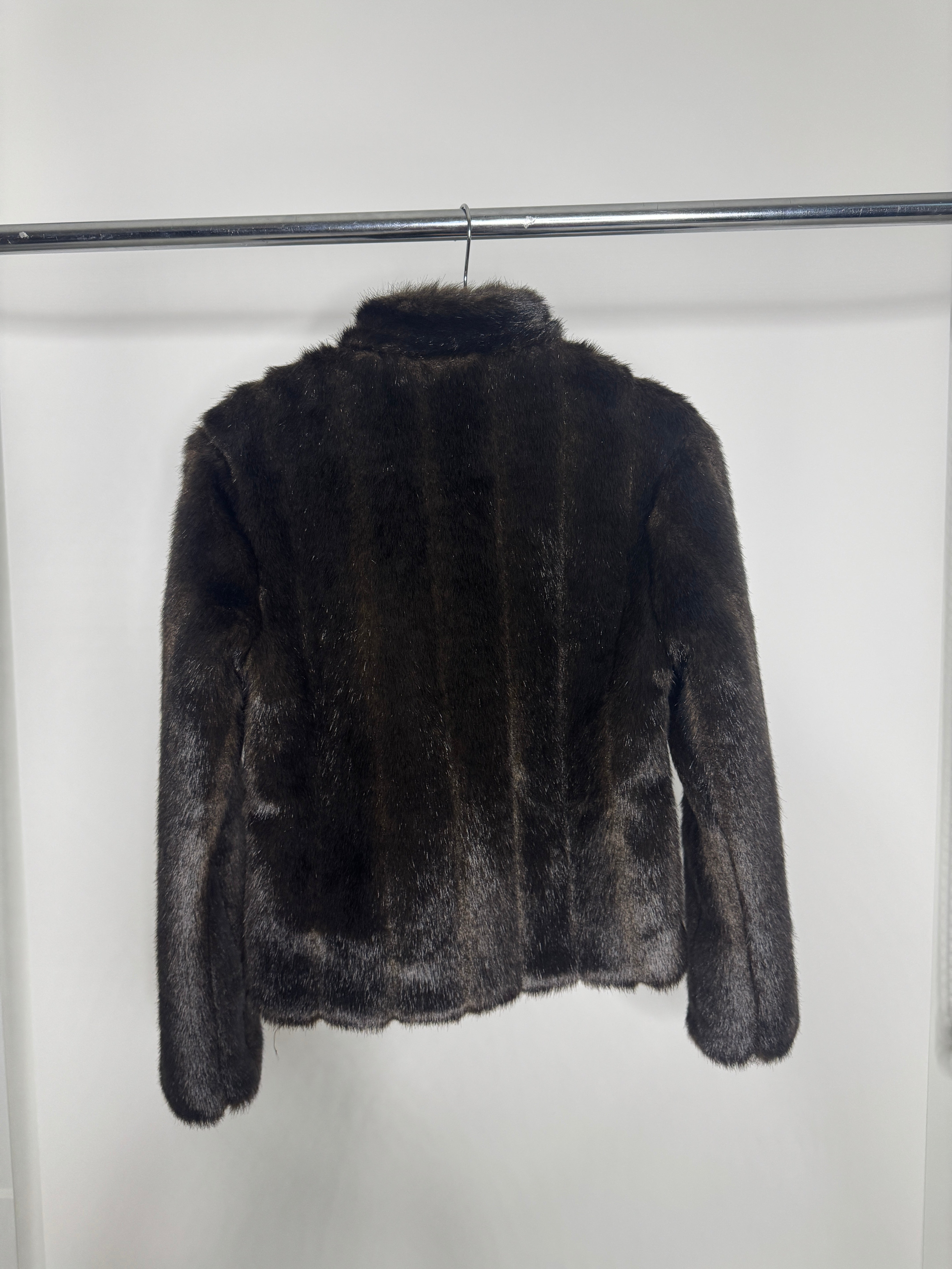 Vintage Le Château Chocolate Faux Fur Jacket