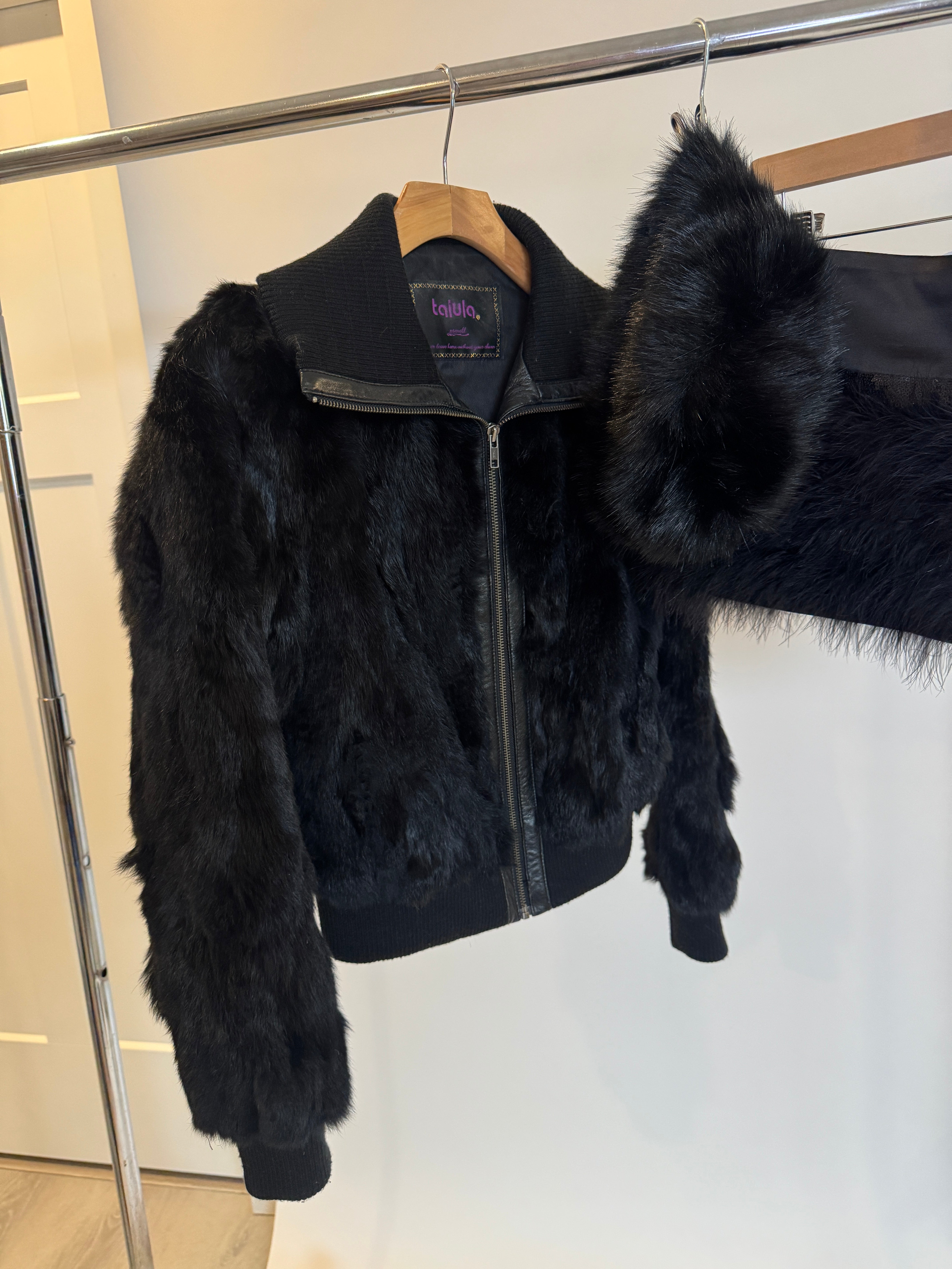 Vintage Black Fur 3-Piece Set