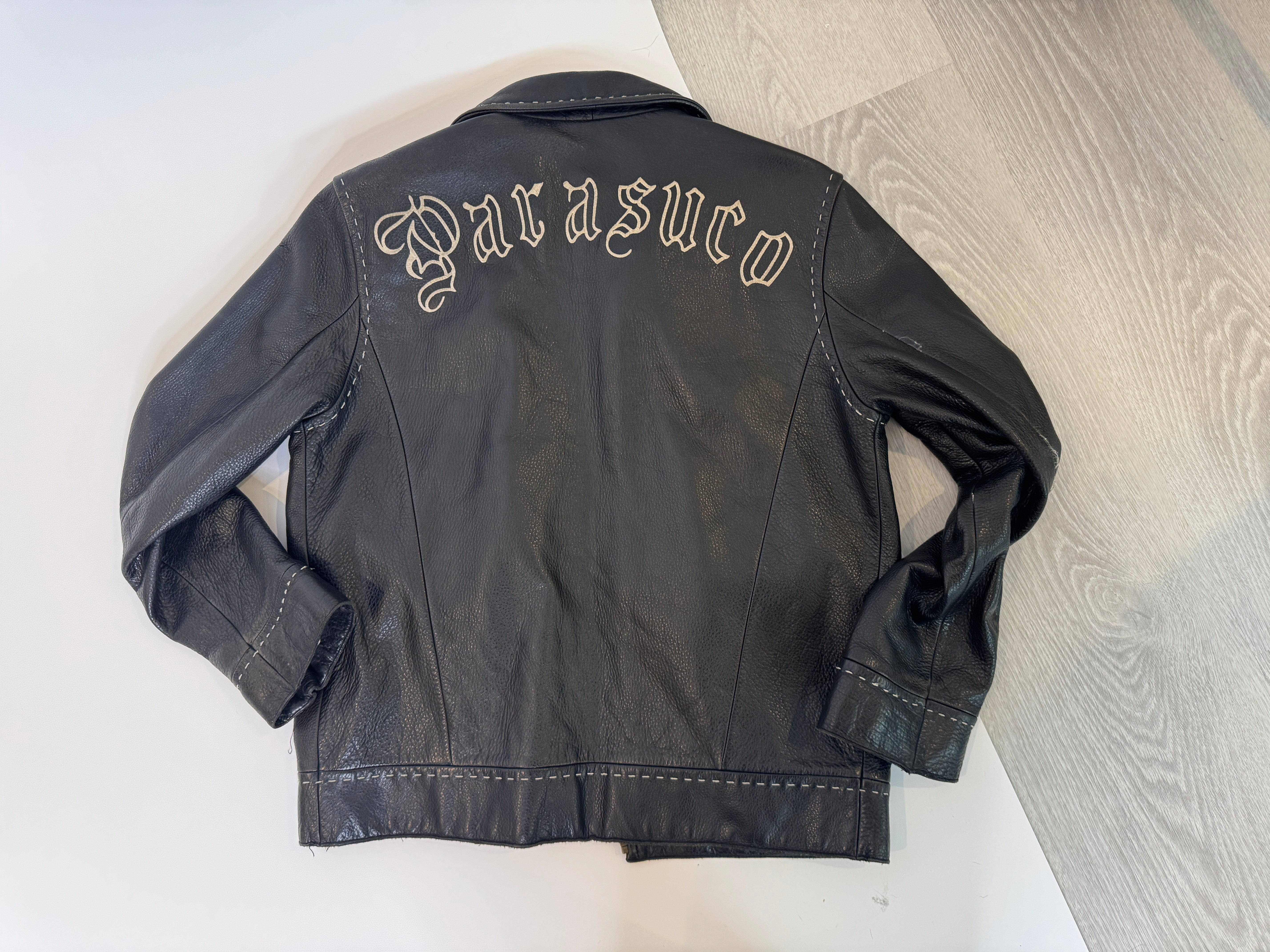 Vintage Parasuco Black Leather Jacket