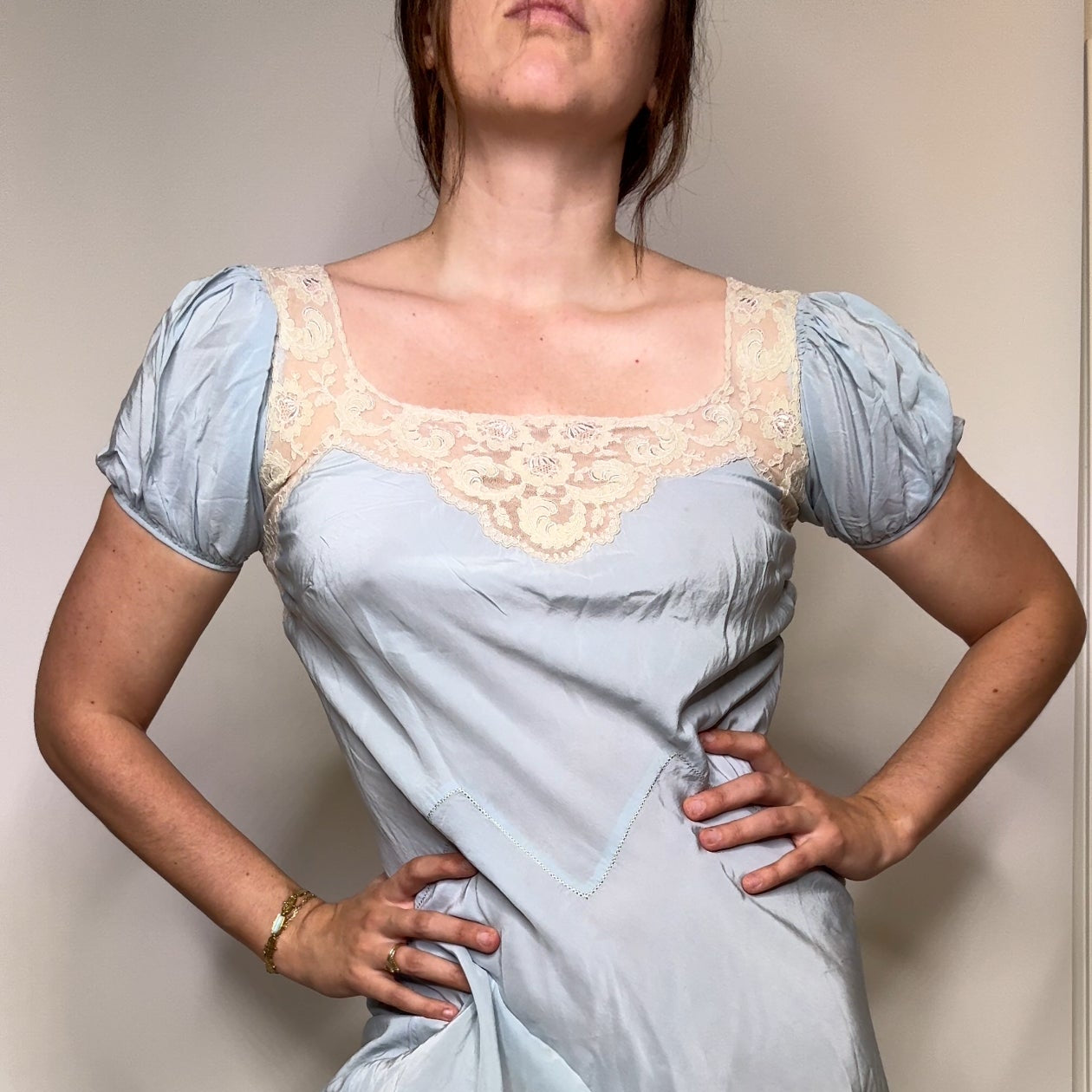 Vintage Poweder Blue Nightgown Dress