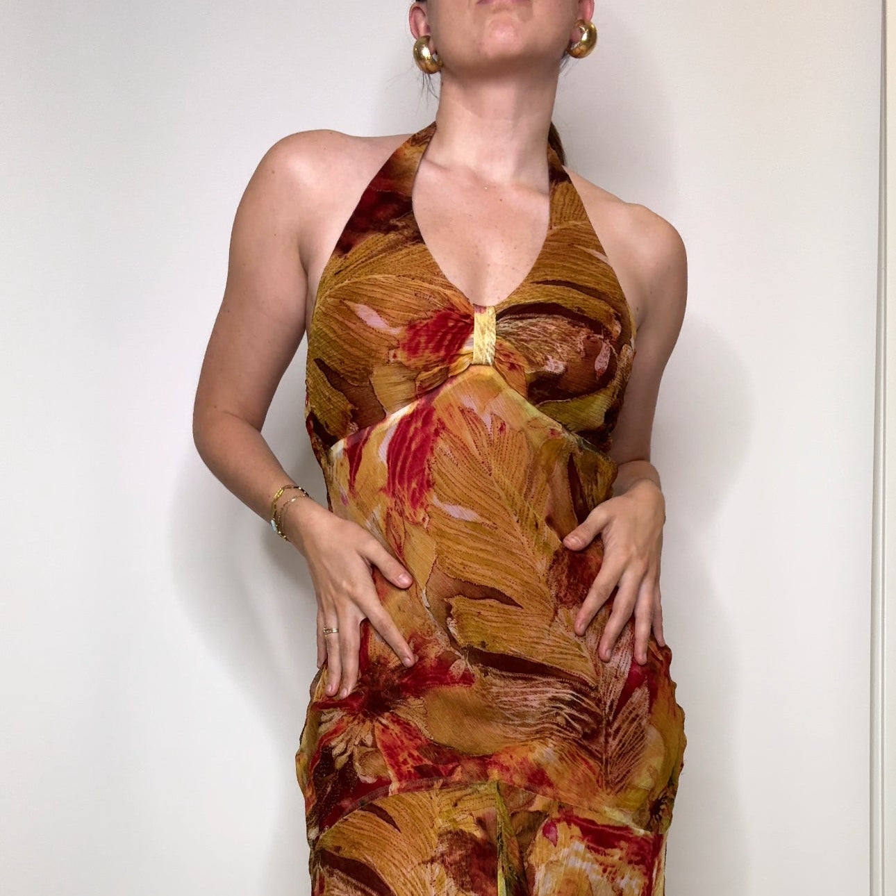 Vintage Joseph Ribkoff Halter Dress